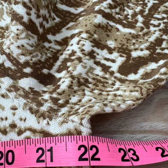 🌾TRADITION Sz XL Animal print Cardigan Sweater Button Down* 100% Cotton … - Picture 8 of 8